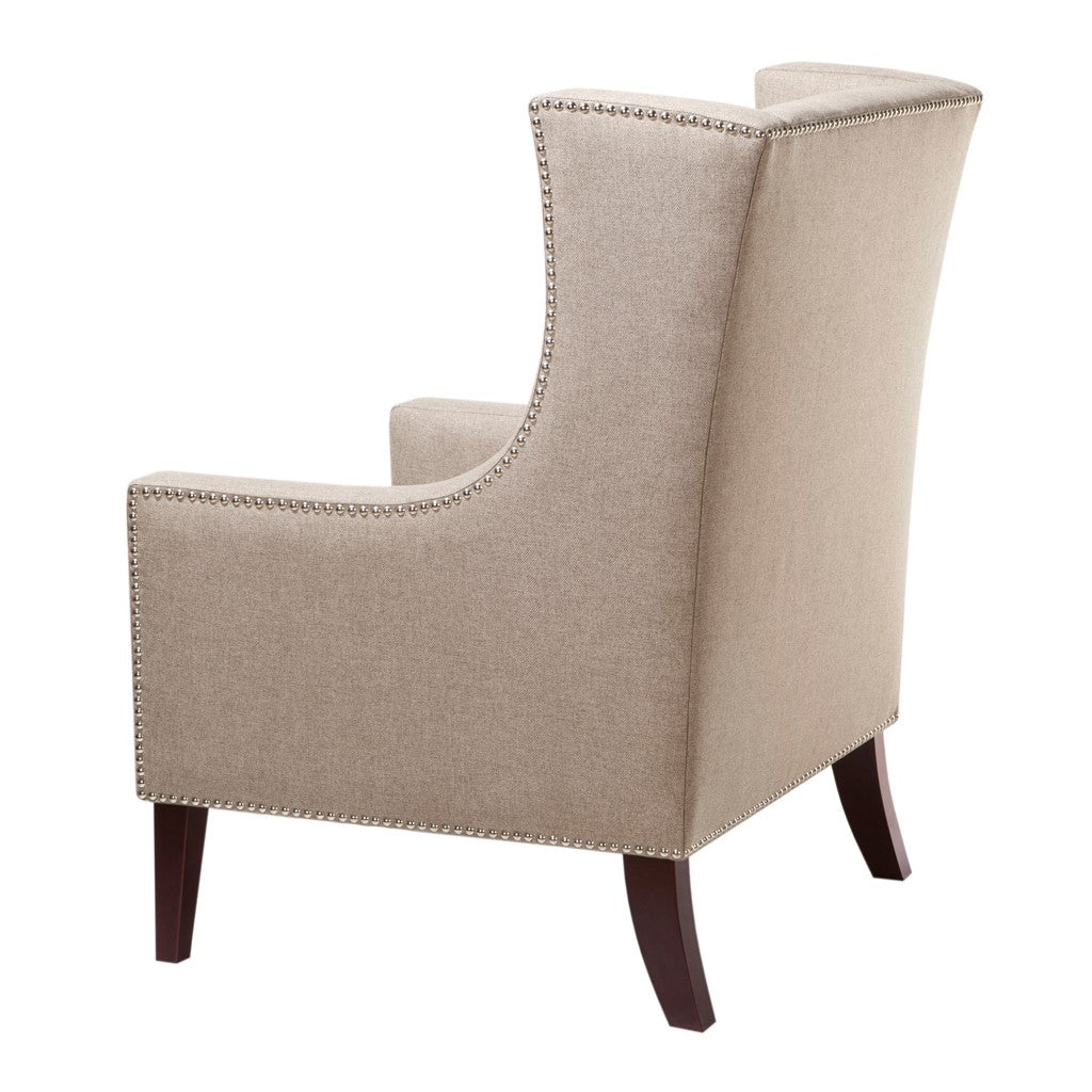 Barton Taupe Wing Chair