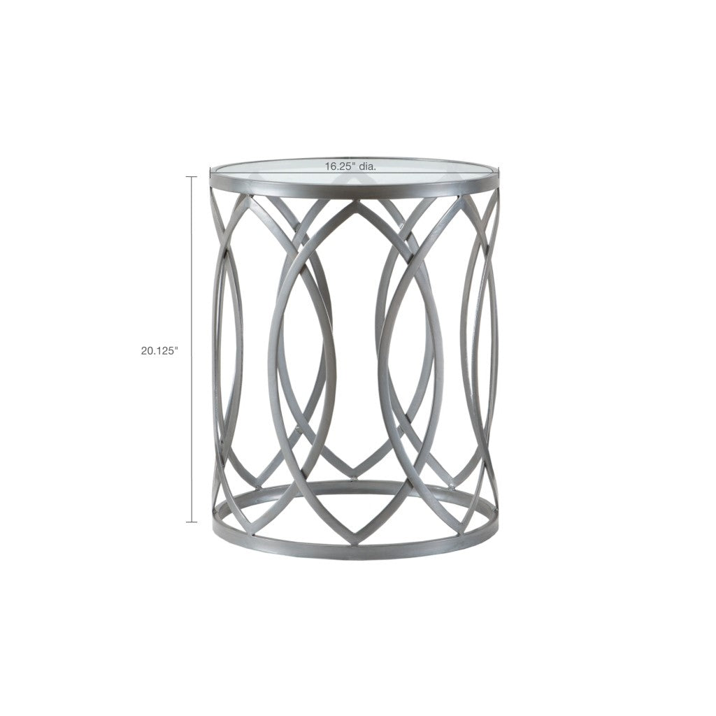 Arlo Metal Eyelet Accent Table