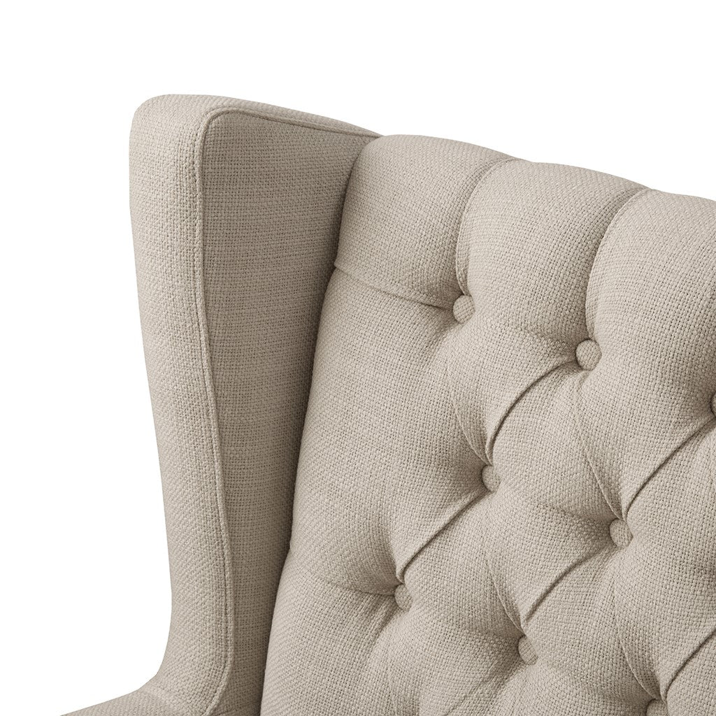 Maxwell Button Tufted Wing Chair