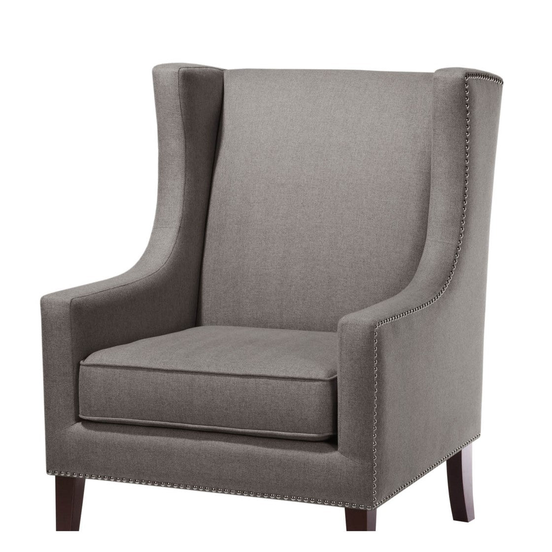 Barton Gray Wing Chair