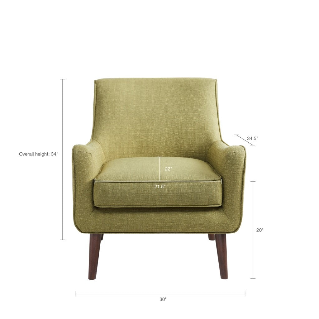 Oxford Mid-Century Green Accent Chair