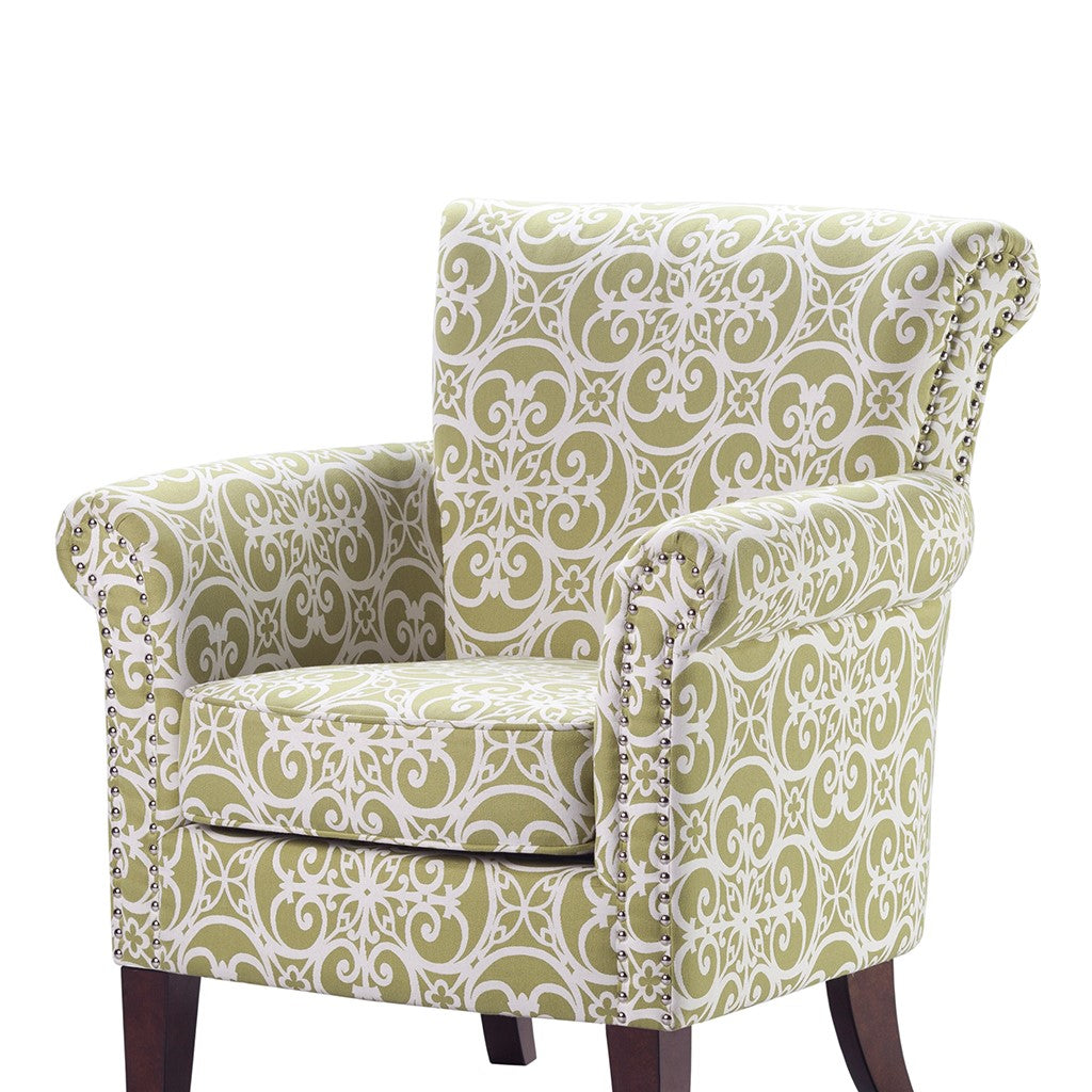 Brooke Green Tight Back Club Chair