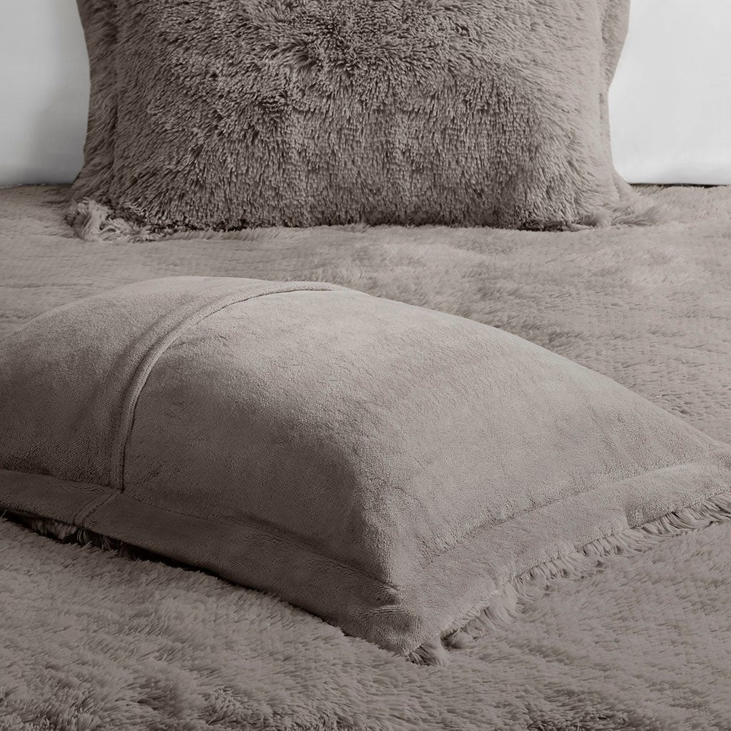 Malea Shaggy Fur Duvet Cover Set