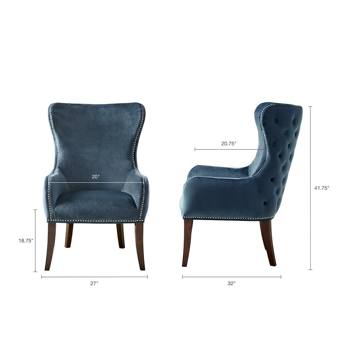 Hancock Button Tufted Back Accent Chair