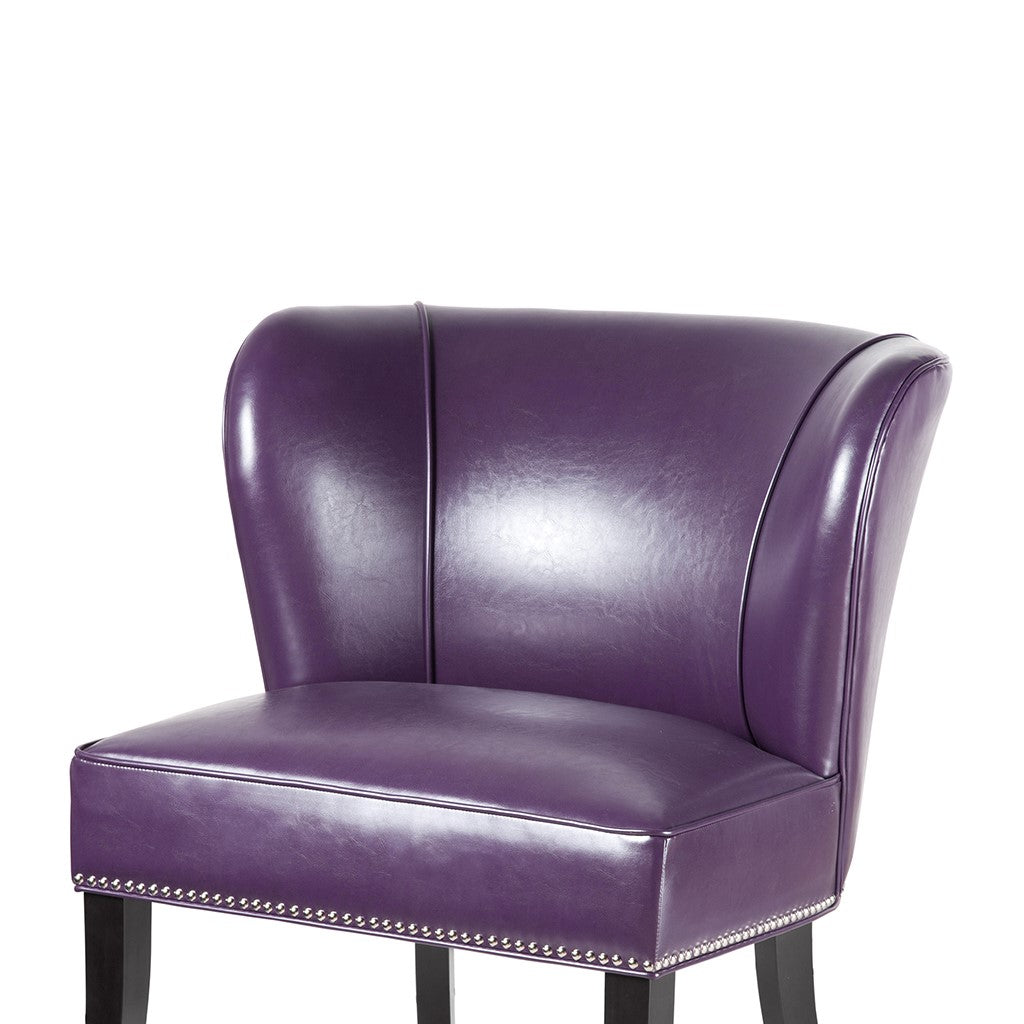 Hilton Armless Purple Accent Chair