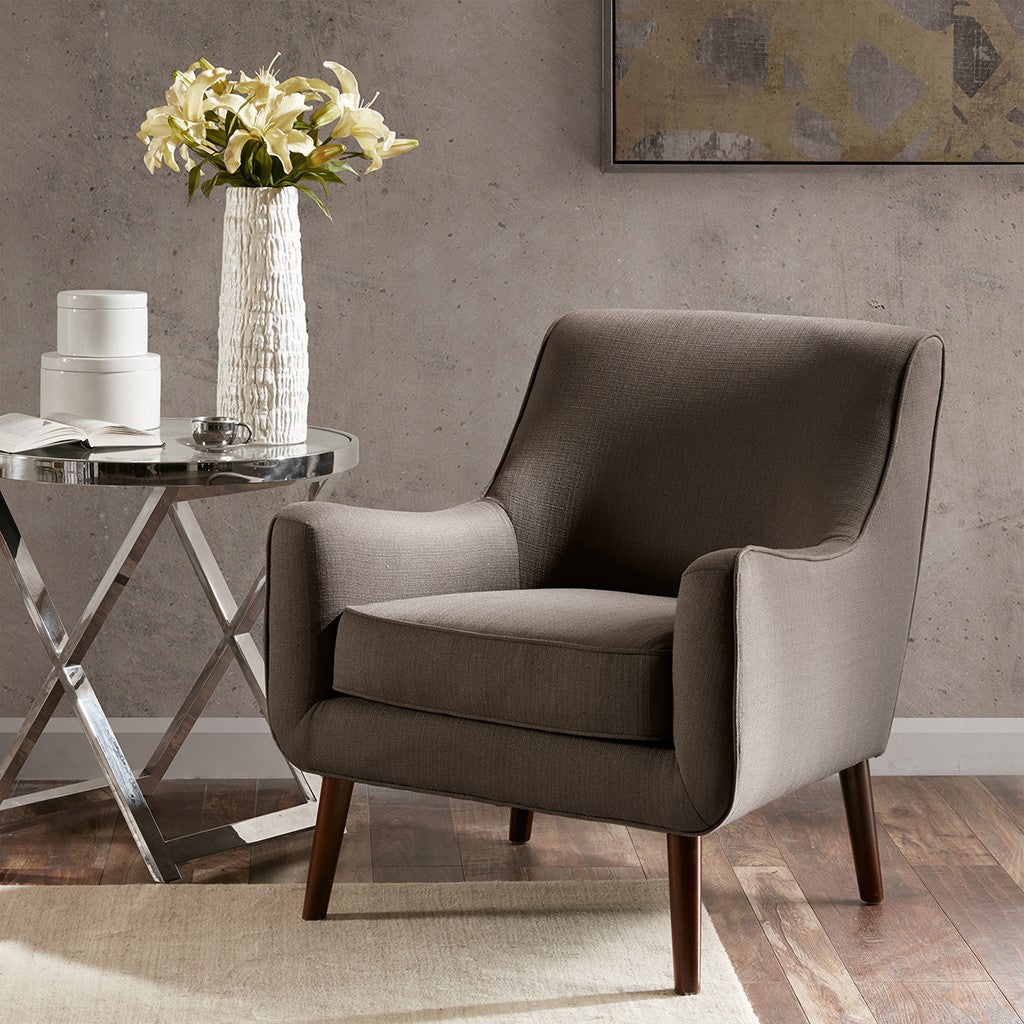 Oxford Mid-Century Grey Accent Chair