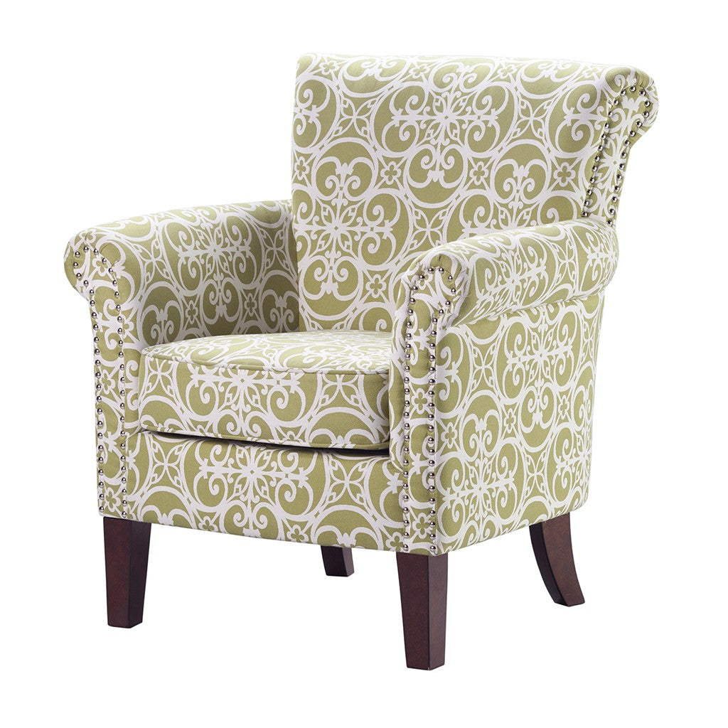 Brooke Green Tight Back Club Chair