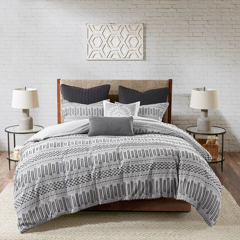 Rhea Cotton Jacquard Duvet Cover Mini Set