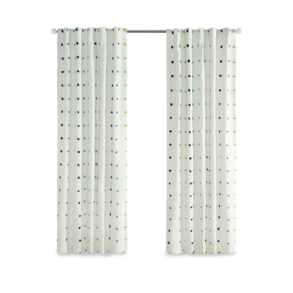 Callie Cotton Jacquard Pom Pom Window Panel