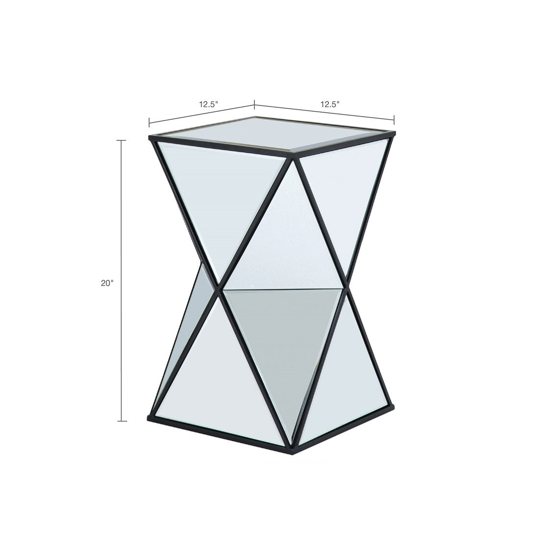 Hendrix Angular Mirror Accent Table