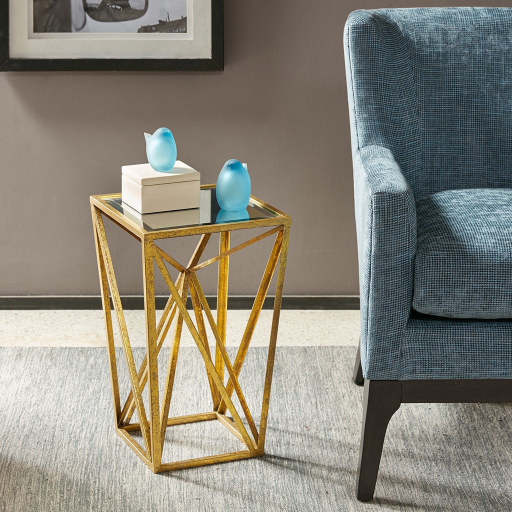 Zee Angular Mirror Accent Table