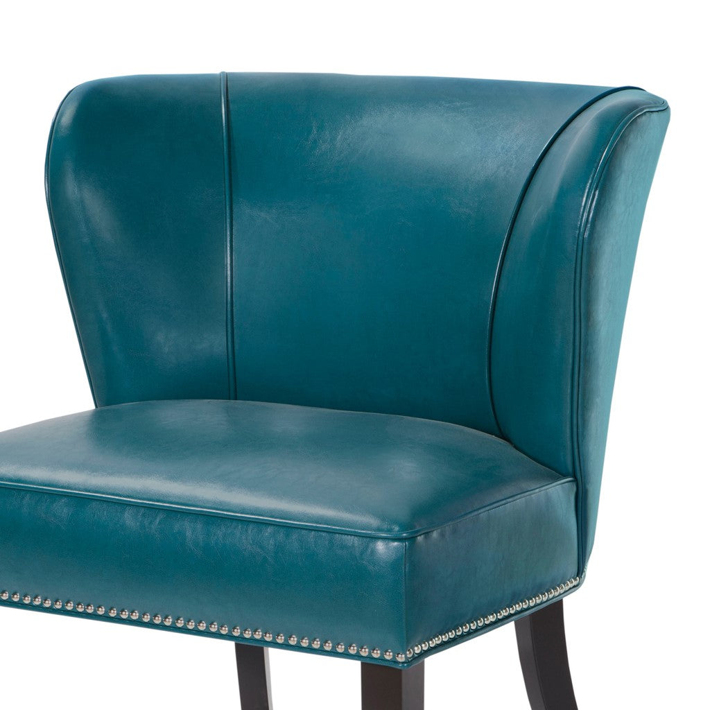 Hilton Armless Blue Accent Chair