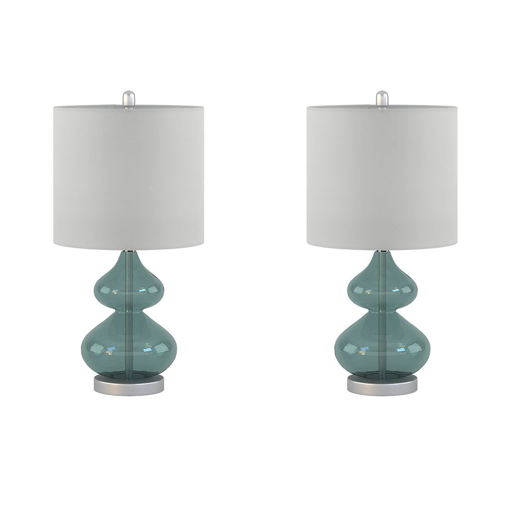 Ellipse Blue Table Lamp Set of 2