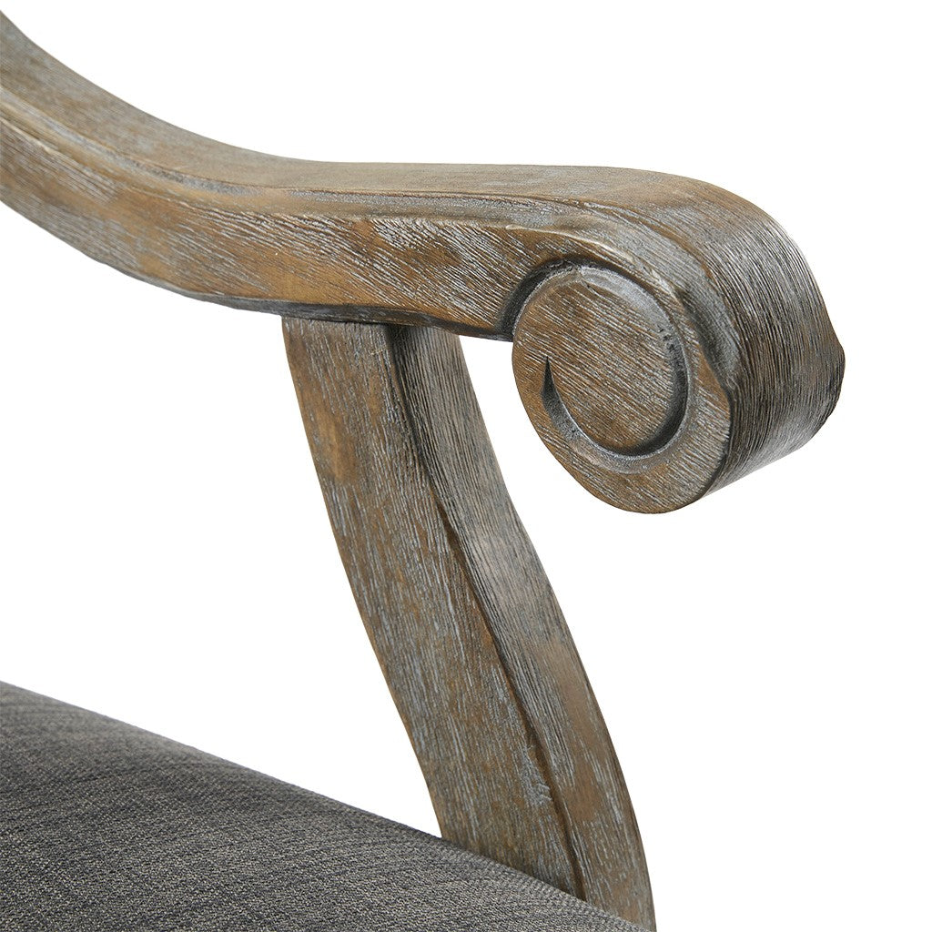 Brentwood Exposed Grey Wood Arm Chair