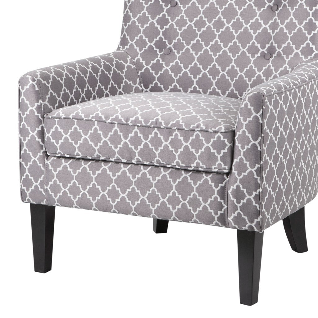 Carissa Shelter Grey Wing Chair