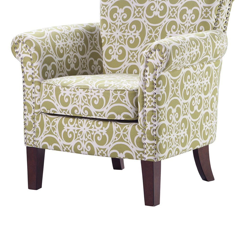 Brooke Green Tight Back Club Chair