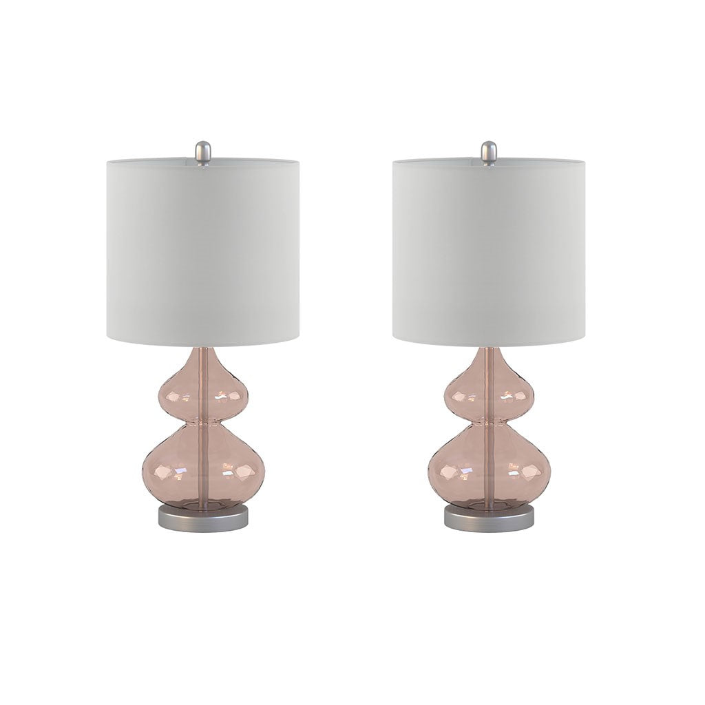 Ellipse Pink Table Lamp Set of 2