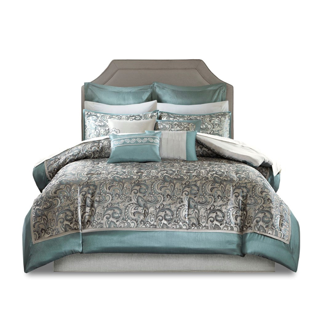 Brystol Teal 24-Piece Room in a Bag