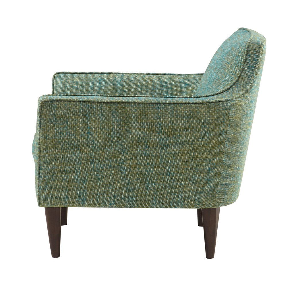 Cruz Blue-Green Mid Century Accent Chair