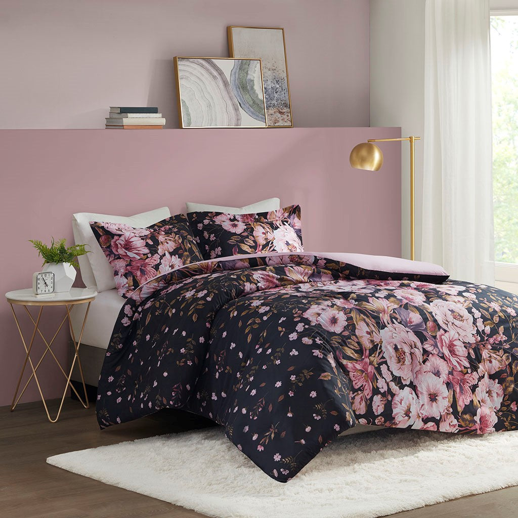 Gabriella Floral Printed Duvet Cover Set