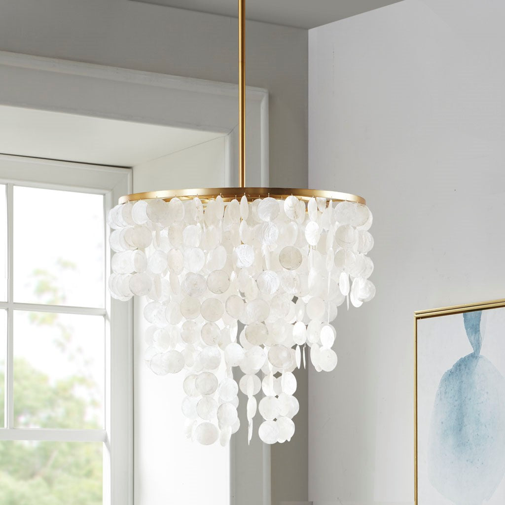 White Isla Chandelier