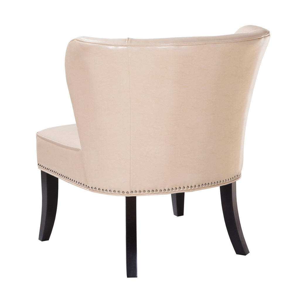 Hilton Armless Ivory Accent Chair