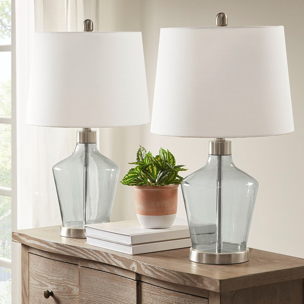 Harmony Grey Table Lamp Set of 2