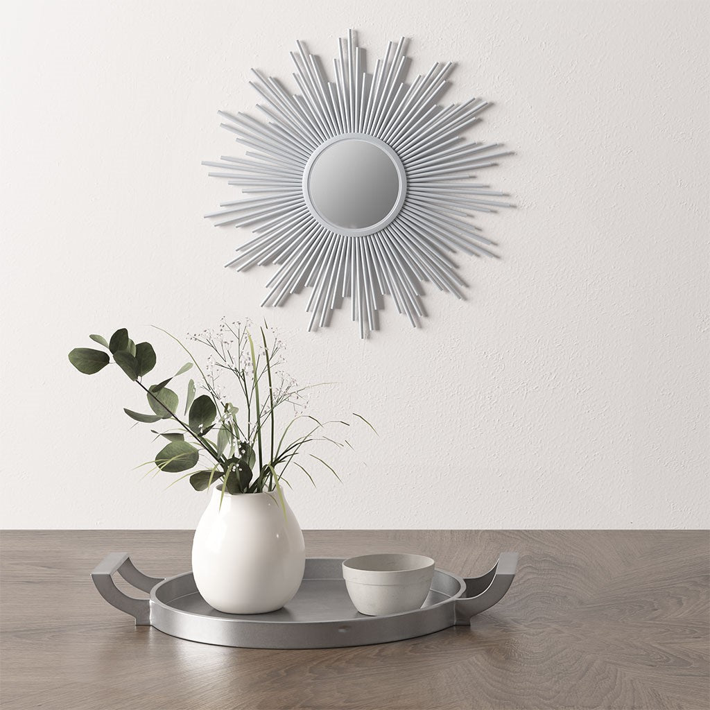 Fiore Round Sunburst Wall Decor Mirror