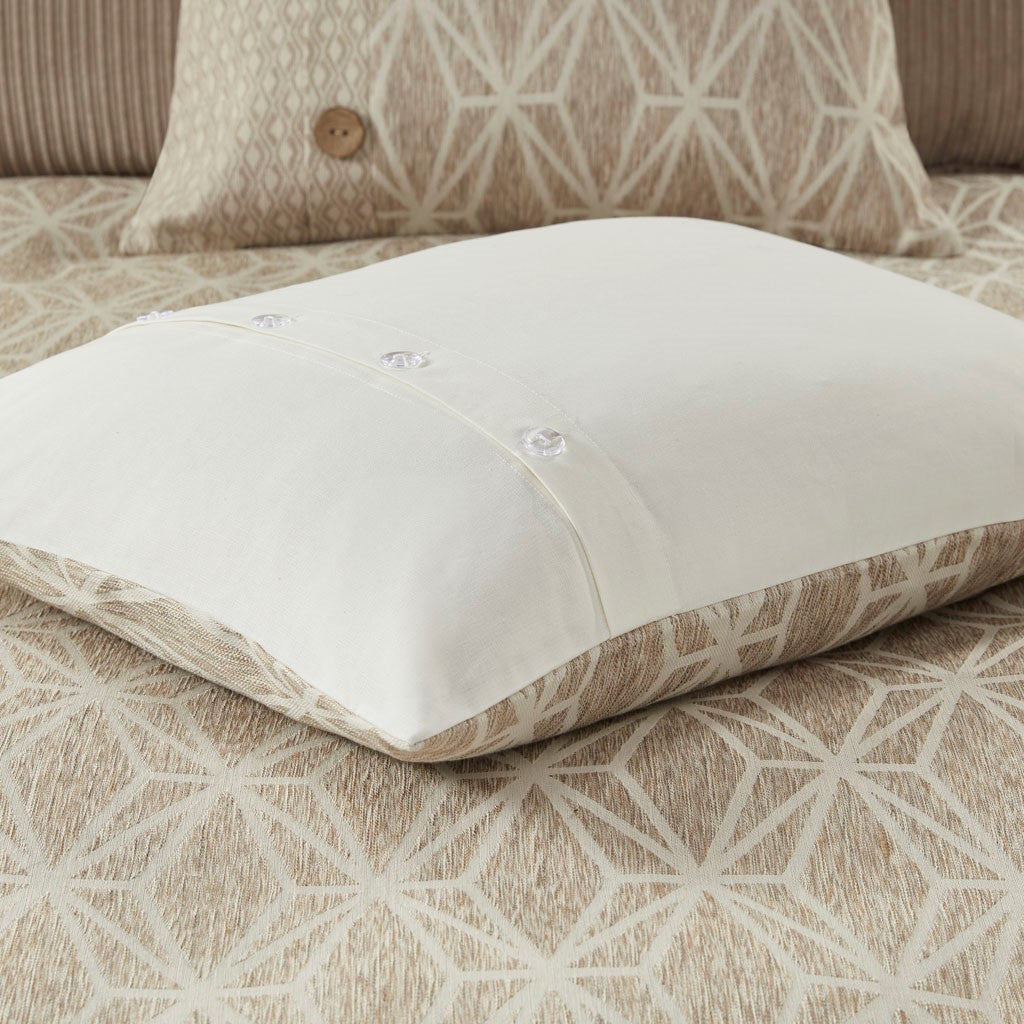 Grace Geometric Jacquard Comforter Set