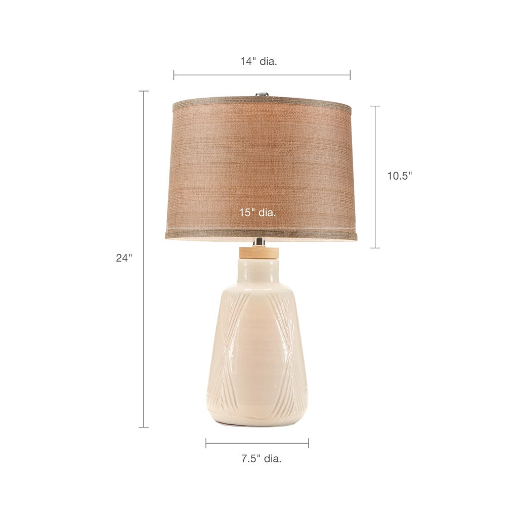 Tate Ivory Table Lamp