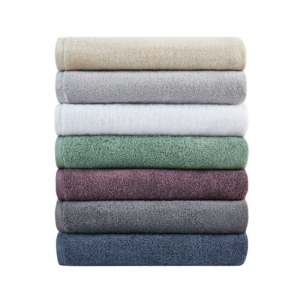 Aure 100% Cotton Solid 6 Piece Antimicrobial Towel Set