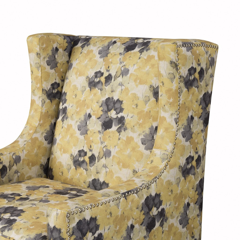 Barton Yellow Wing Chair