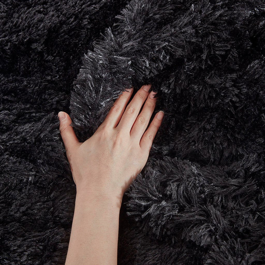 Malea Shaggy Fur Duvet Cover Set