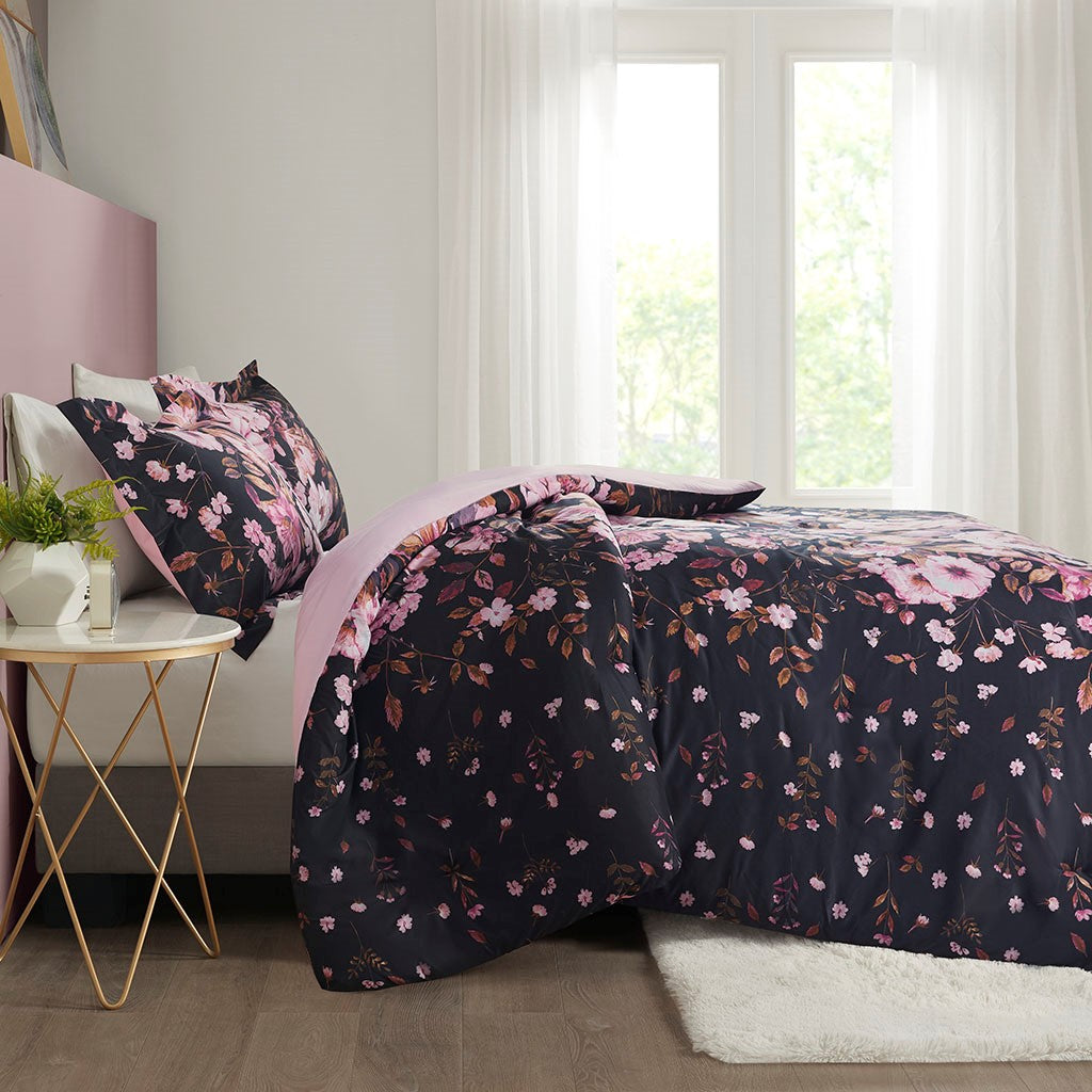 Gabriella Floral Printed Duvet Cover Set