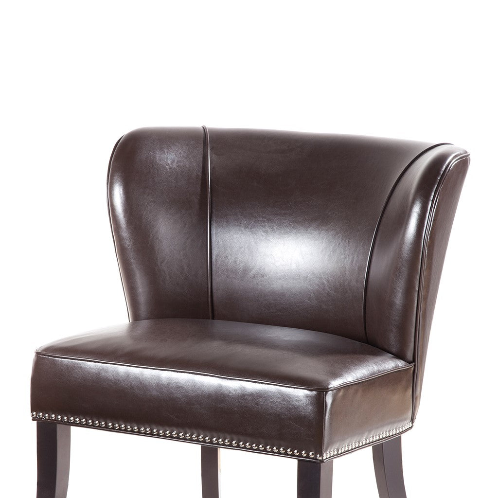 Hilton Armless Brown Accent Chair