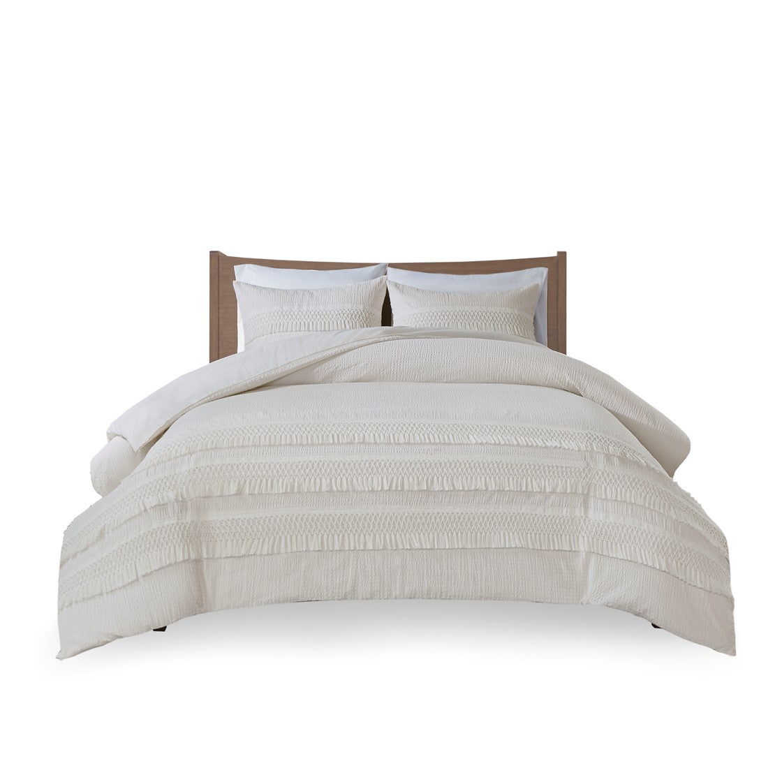 Amaya 3 Piece Cotton Seersucker Comforter Set