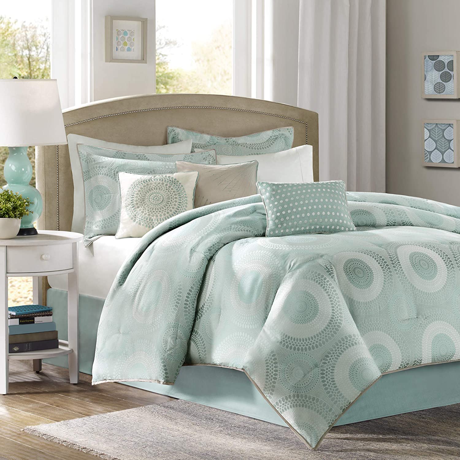 Baxter Blue 7-Piece Comforter Set Comforter Sets By Olliix/JLA HOME (E & E Co., Ltd)