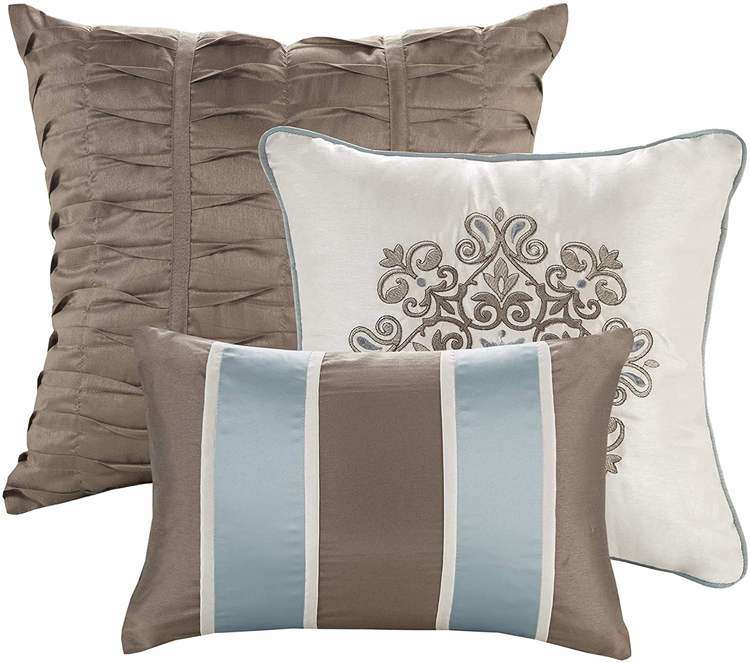 Caroline Blue 7-Piece Comforter Set Comforter Sets By Olliix/JLA HOME (E & E Co., Ltd)