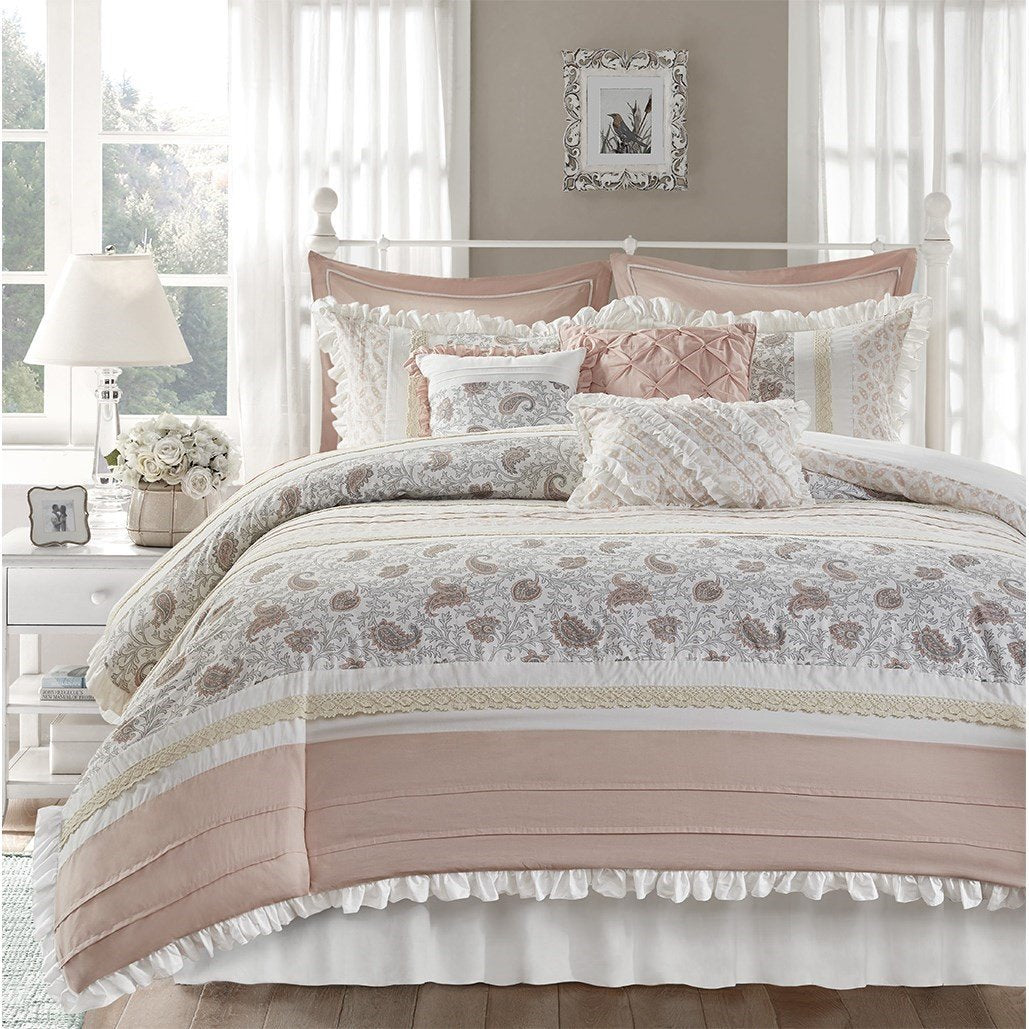 Dawn Blush 9-Piece Comforter Set Comforter Sets By Olliix/JLA HOME (E & E Co., Ltd)