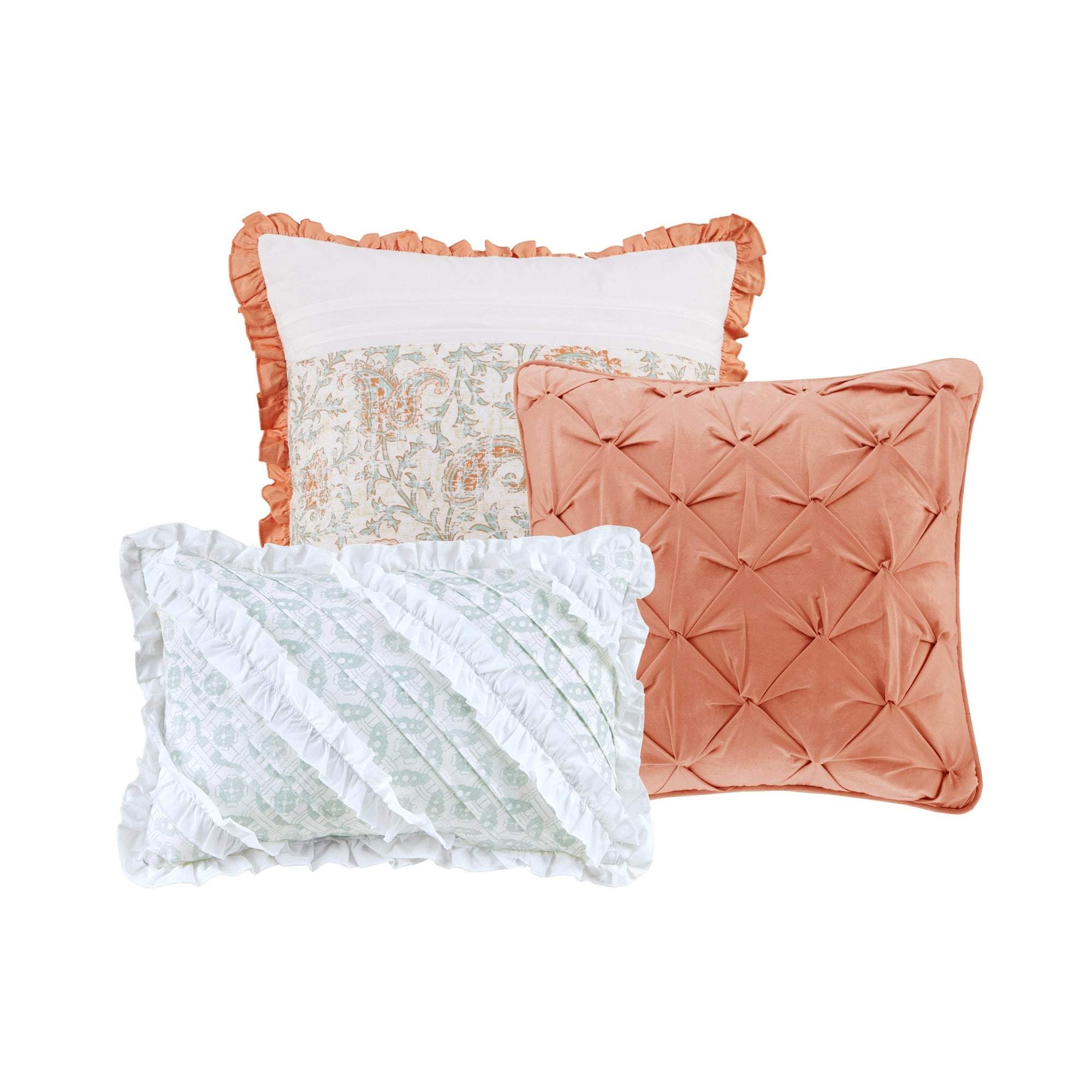 Dawn Coral 9-Piece Comforter Set Comforter Sets By Olliix/JLA HOME (E & E Co., Ltd)