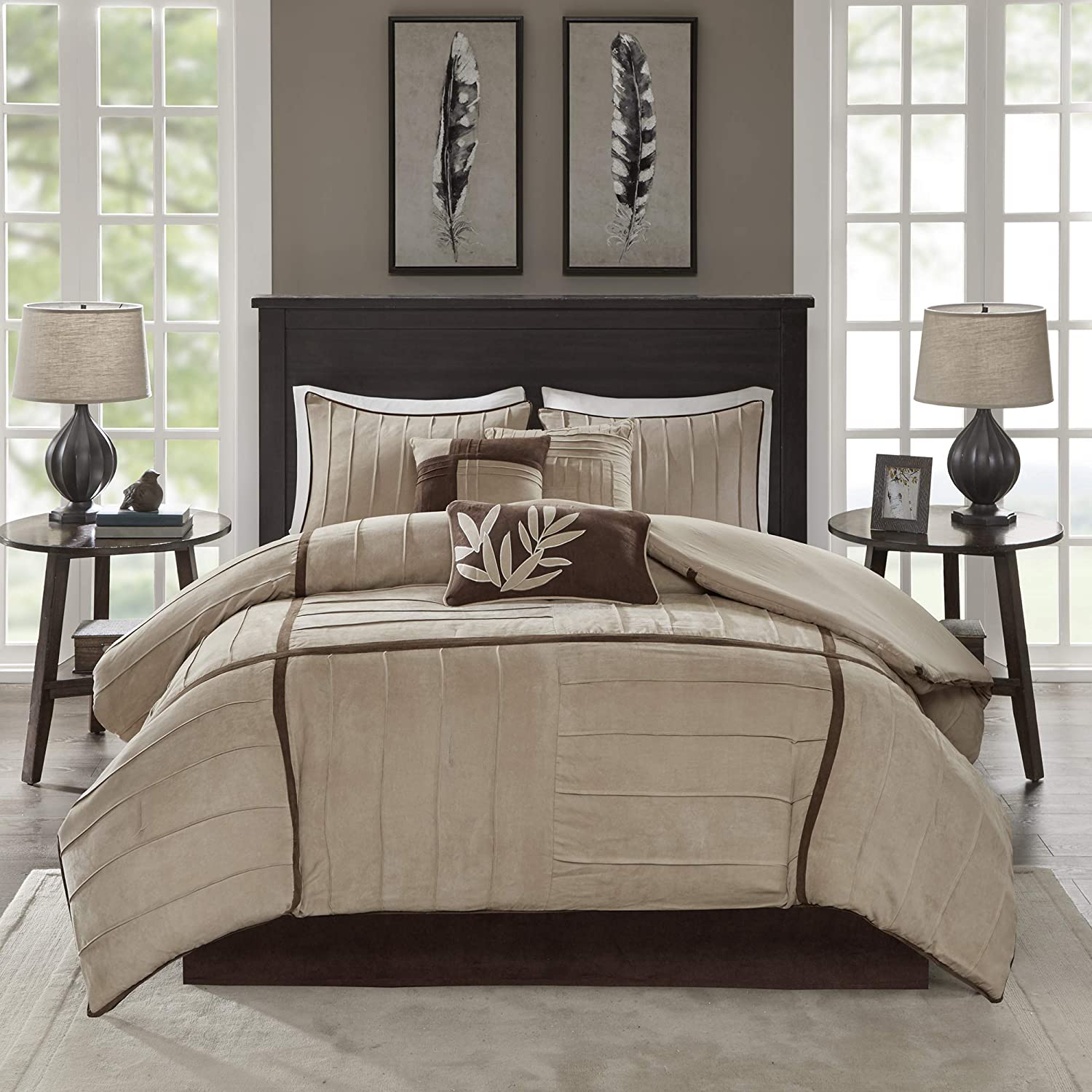 Dune Beige 7-Piece Comforter Set Comforter Sets By Olliix/JLA HOME (E & E Co., Ltd)