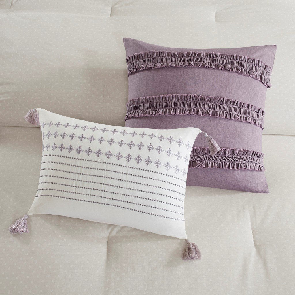 Elise Purple 8-Piece Comforter Set Comforter Sets By Olliix/JLA HOME (E & E Co., Ltd)