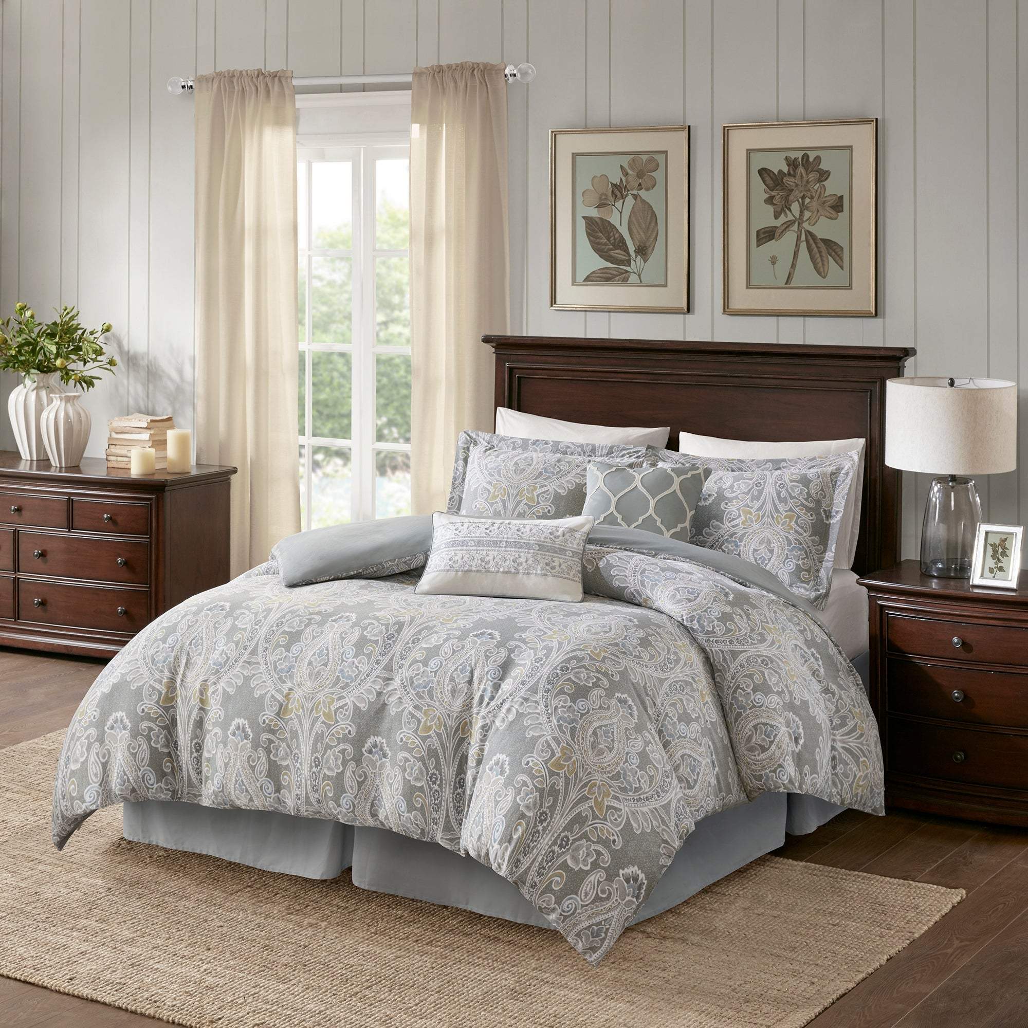 Hallie Grey 6-Piece Comforter Set