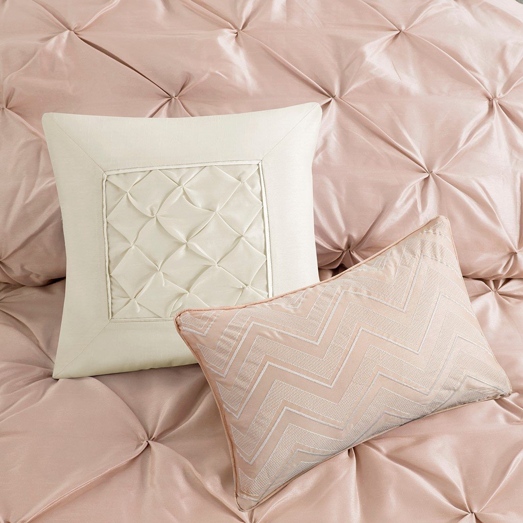 Laurel Blush 7-Piece Comforter Set Comforter Sets By Olliix/JLA HOME (E & E Co., Ltd)