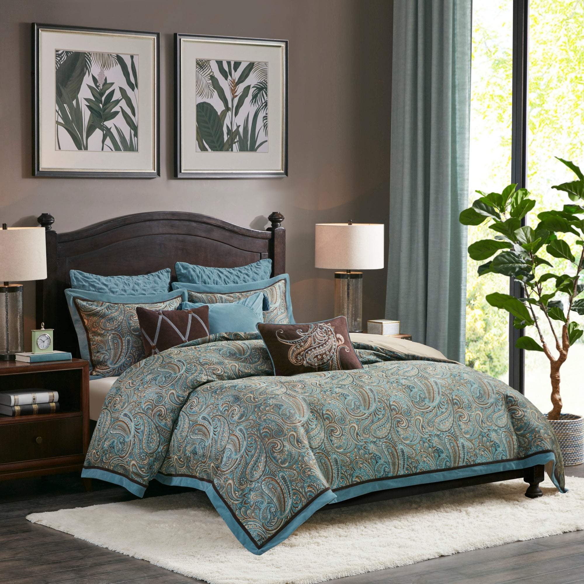 Lauren Blue 9-Piece Comforter Set Comforter Sets By Olliix/JLA HOME (E & E Co., Ltd)