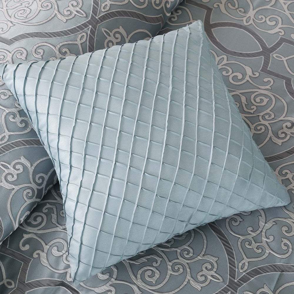 Lavine Blue 12-Piece Comforter Set Comforter Sets By Olliix/JLA HOME (E & E Co., Ltd)