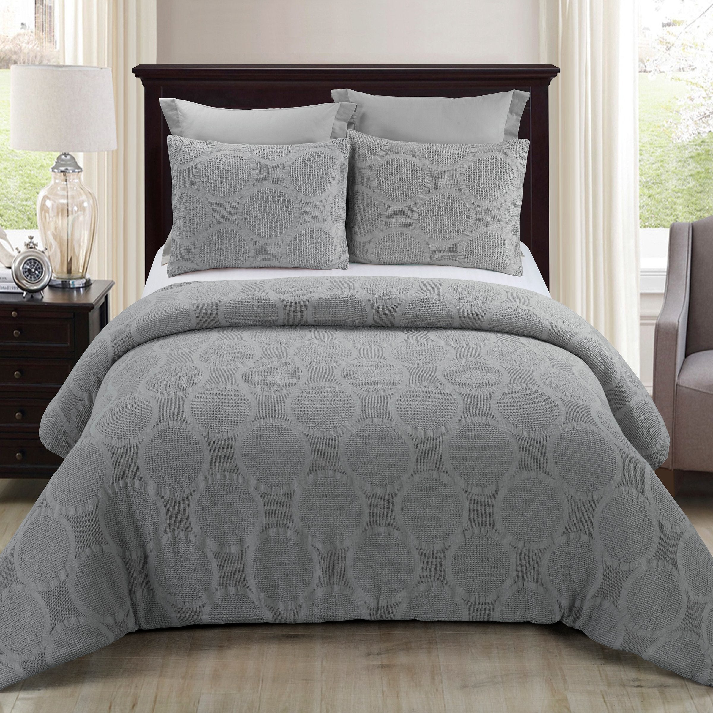 Leon Grey 3-Piece Comforter Set Comforter Sets By Donna Sharp