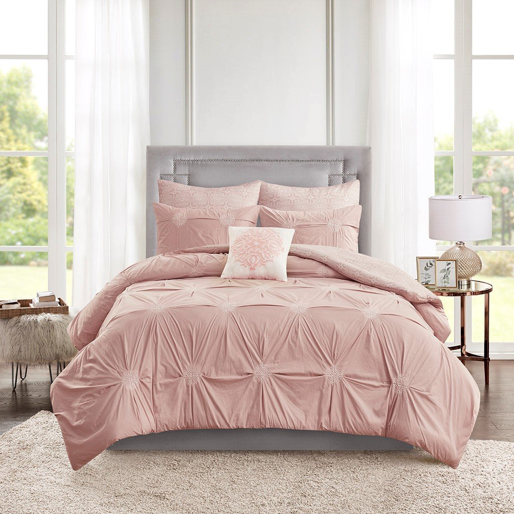 Malia Blush 6-Piece Comforter Set Comforter Sets By Olliix/JLA HOME (E & E Co., Ltd)