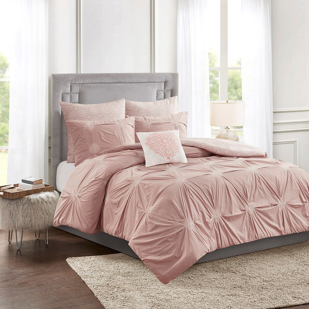 Malia Blush 6-Piece Comforter Set Comforter Sets By Olliix/JLA HOME (E & E Co., Ltd)