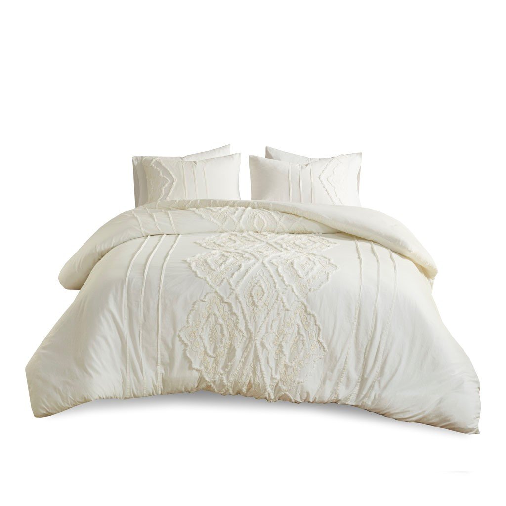 Margot White 3-Piece Comforter Set Comforter Sets By Olliix/JLA HOME (E & E Co., Ltd)